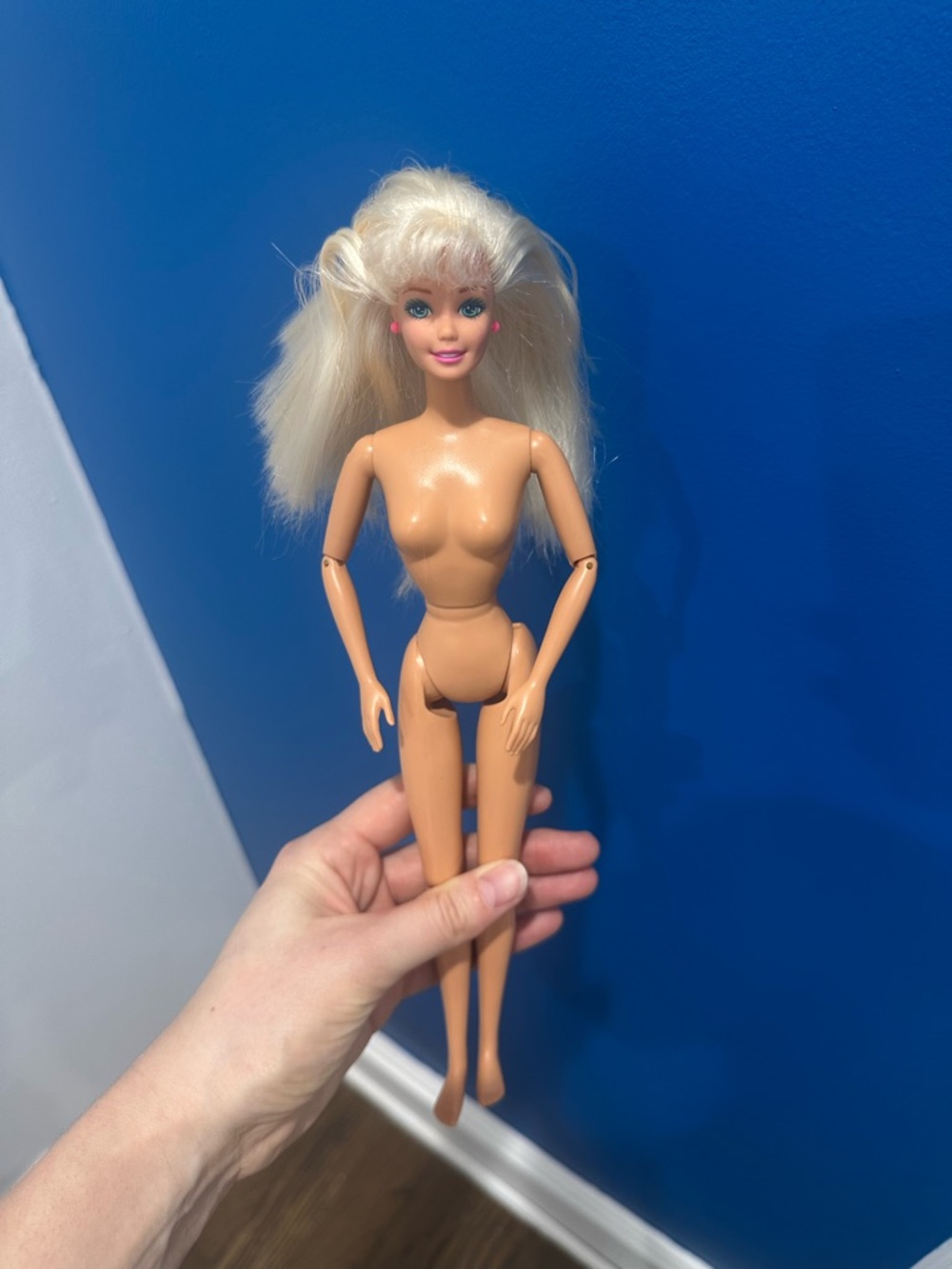 Vintage Barbie Doll Mattel Articulated Bendable Body Blonde Silky Hair